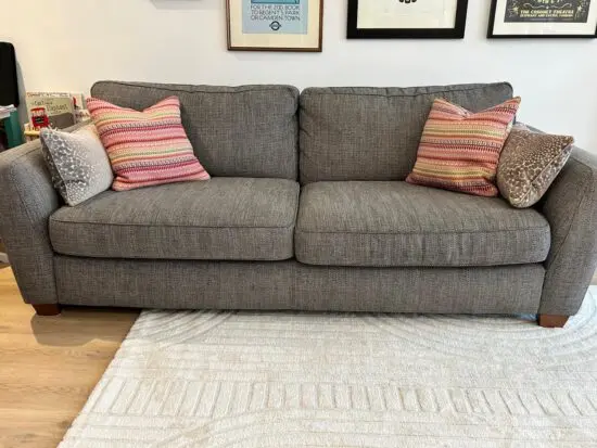 DFS Sophia 3 seater and cuddle sofa in Steel