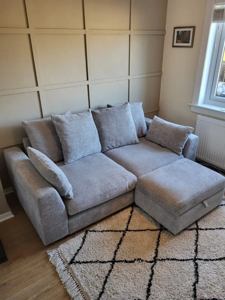 DFS Sanctuary 3-Seater Sofa & Storage Footstool