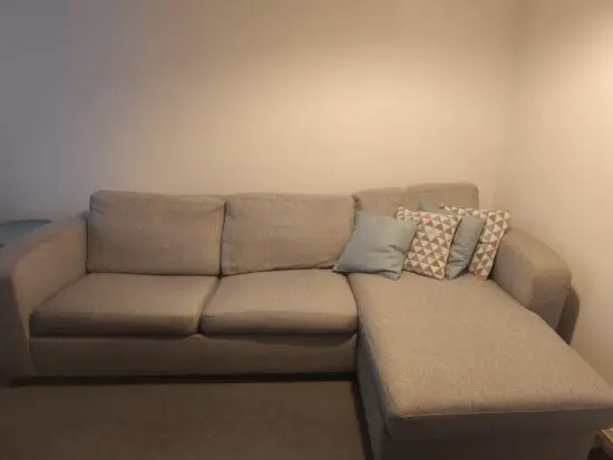 Dfs grey lydia right side corner sofa bed