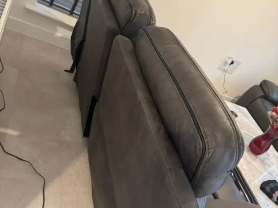 NCF+Brown+U shaped corner sofa with charging points on and Recliner