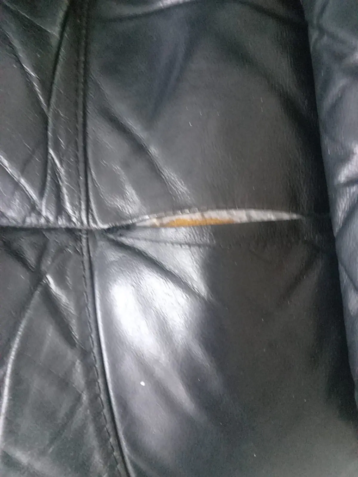 DFS 3 seater manual recliner leathersofa