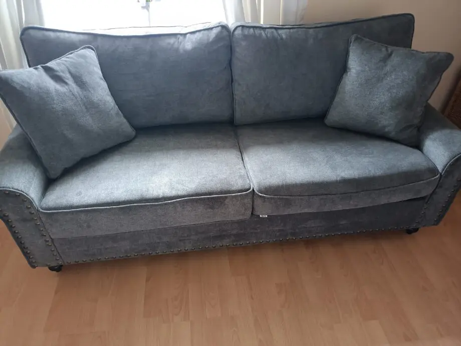 Grey three seater