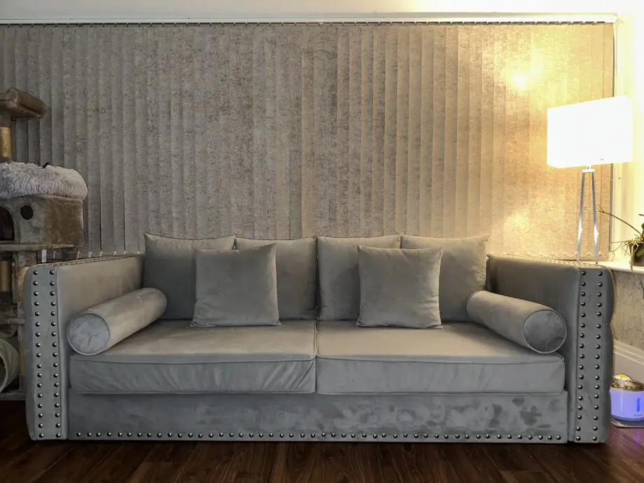 3pc Silver Grey Sofa Set Bundle
