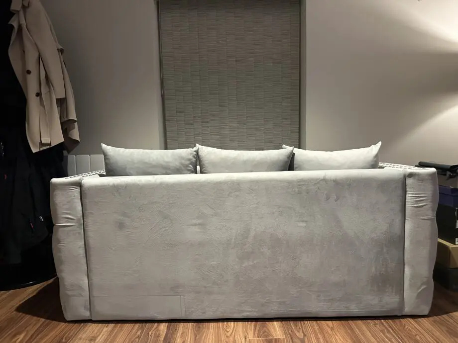 3pc Silver Grey Sofa Set Bundle