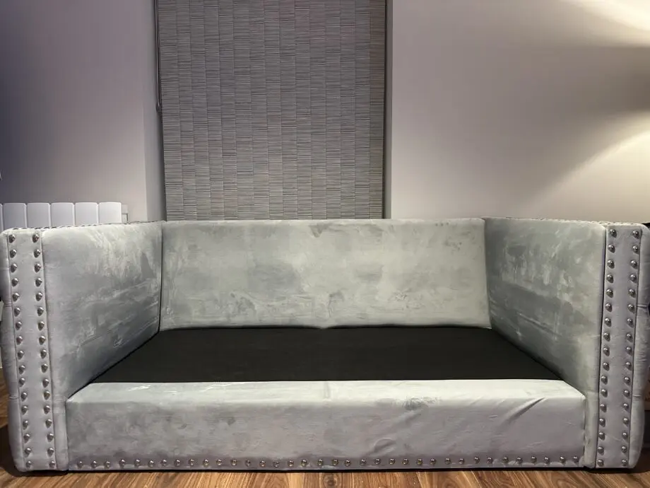 3pc Silver Grey Sofa Set Bundle