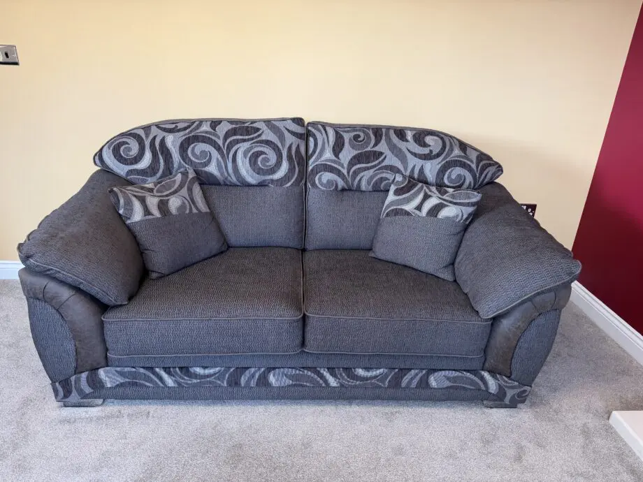 Pair of Grey 2-Seater Sofas
