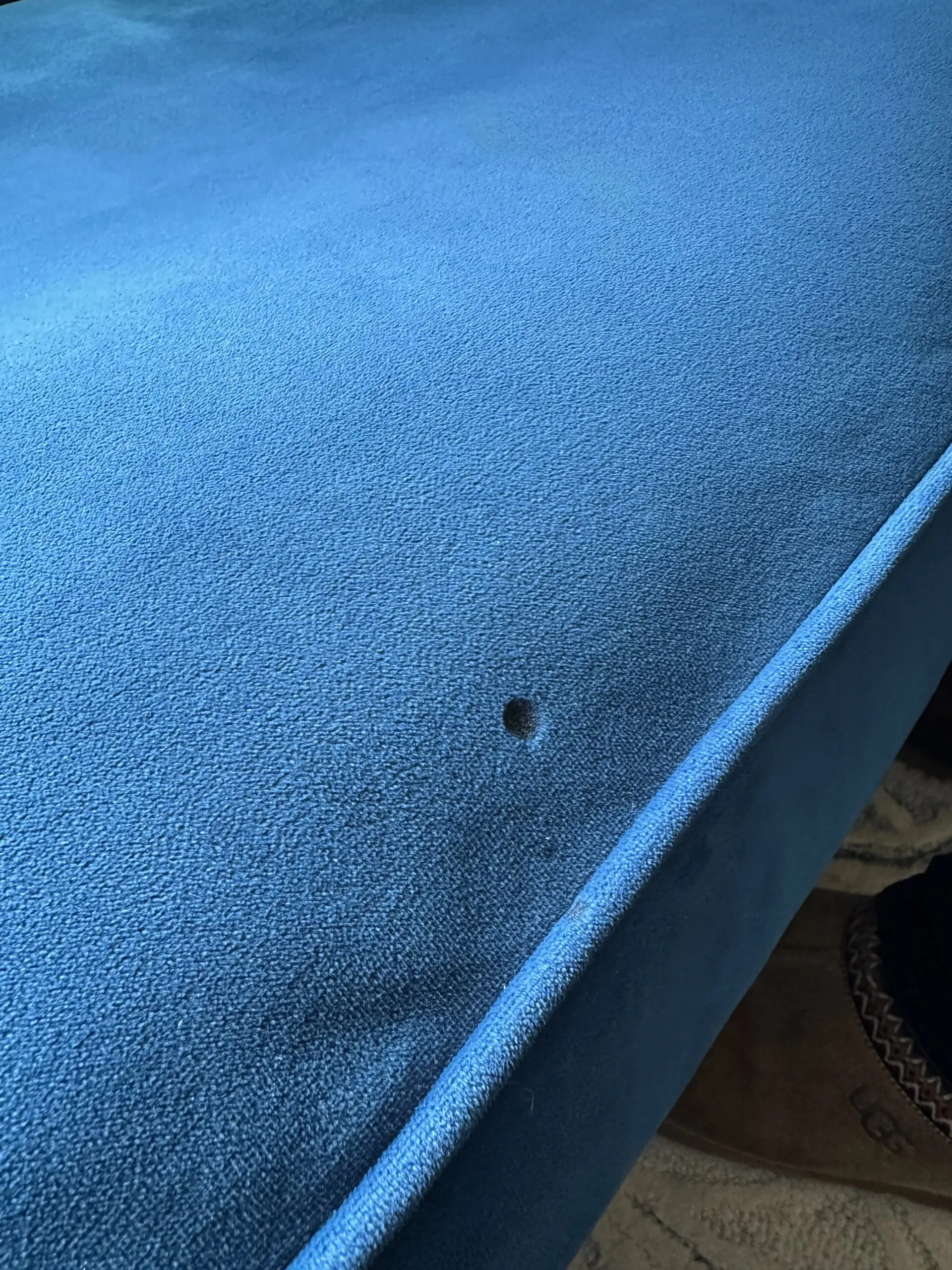 Made.com Orson Sofabed with corner storage ottoman in Seafoam Blue