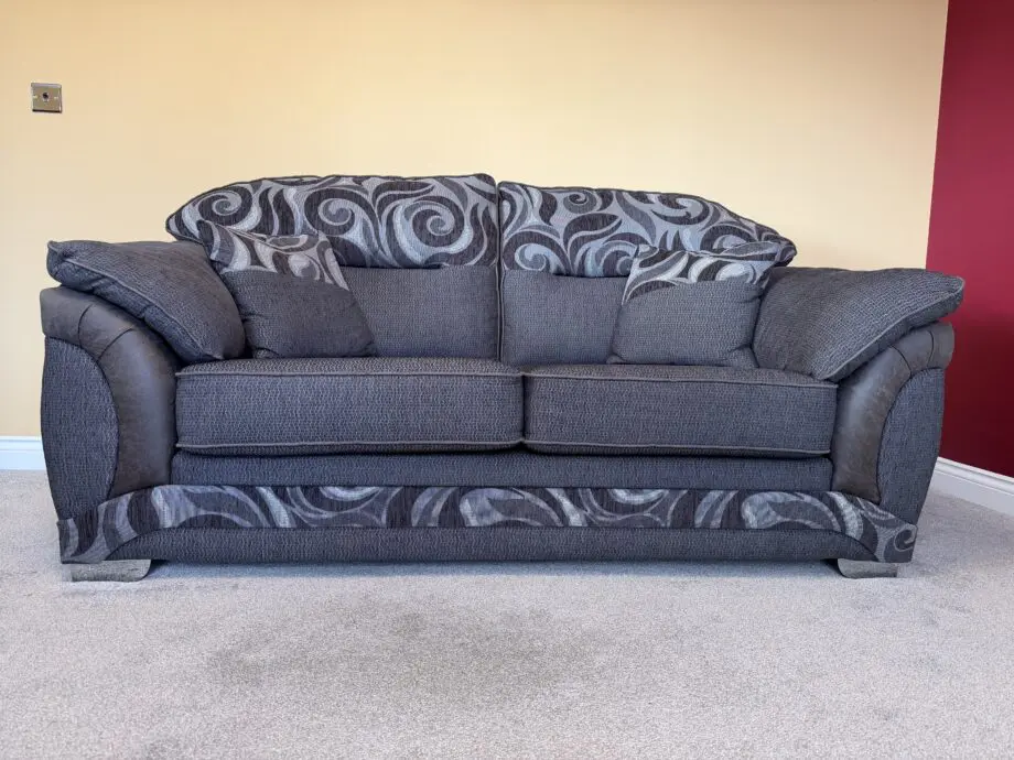Pair of Grey 2-Seater Sofas