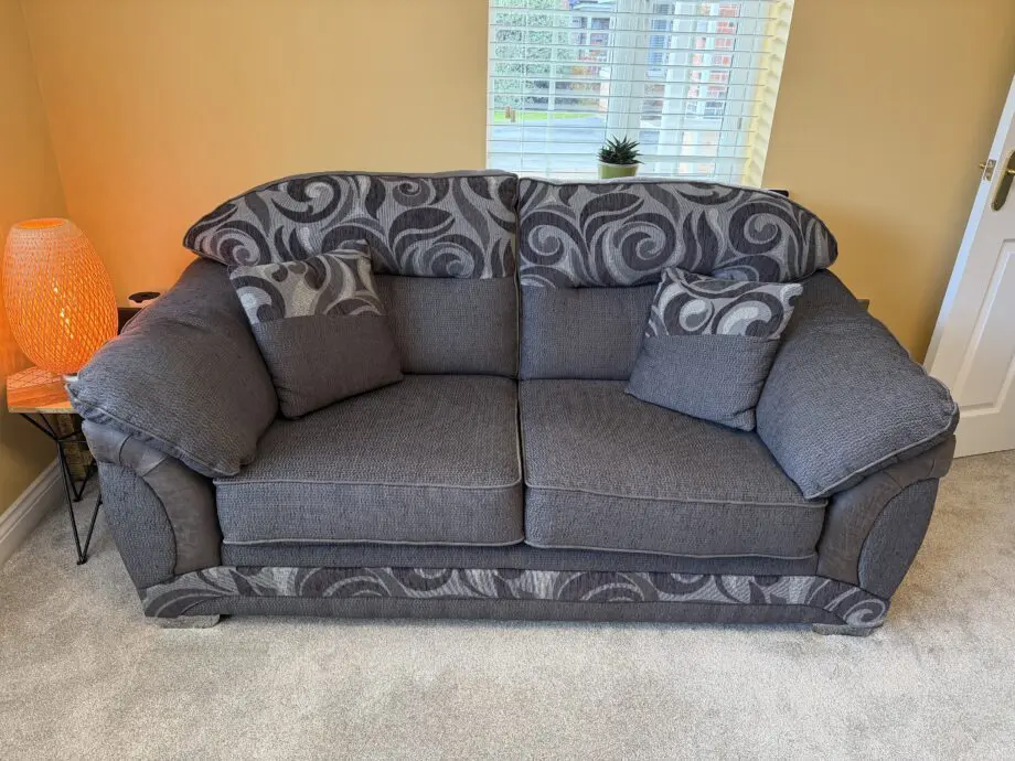 Pair of Grey 2-Seater Sofas