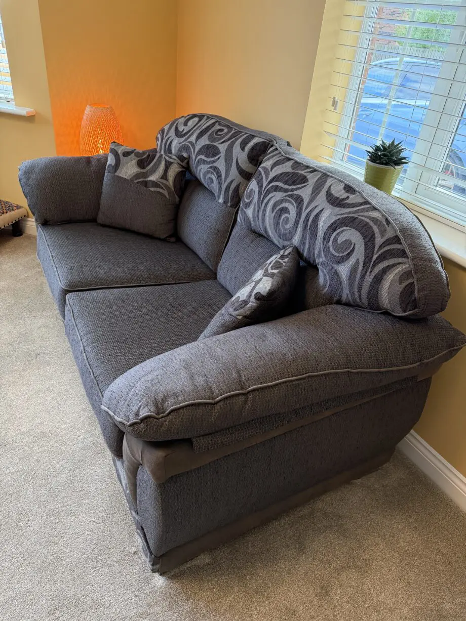 Pair of Grey 2-Seater Sofas