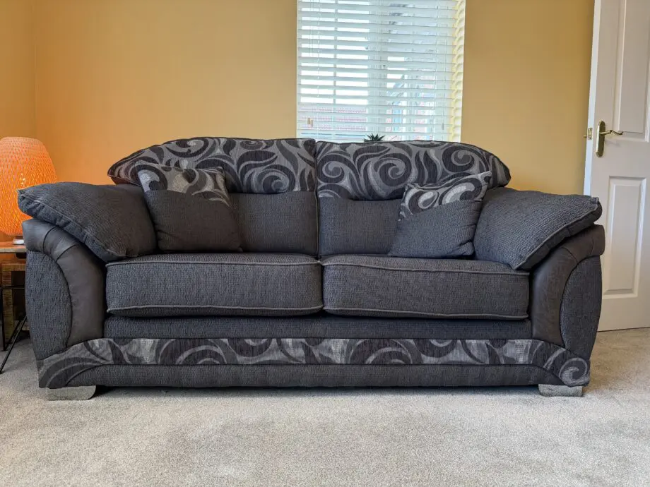 Pair of Grey 2-Seater Sofas