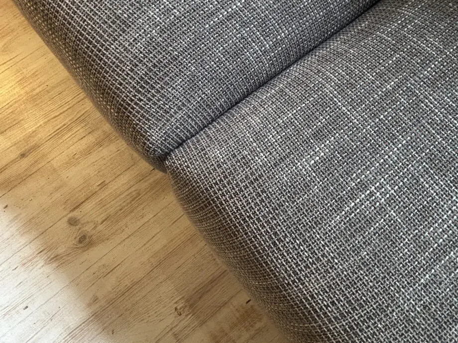 Pre-loved Heals Opera 2-Seater Sofa, Trent steel grey fabric. Very good condition.