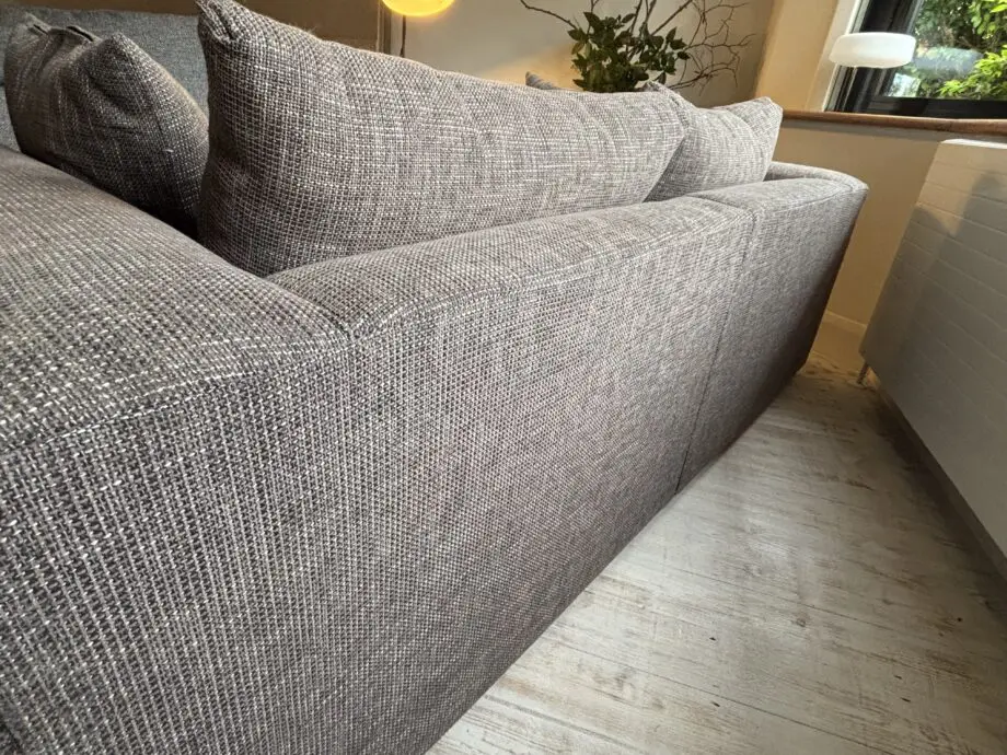Pre-loved Heals Opera 2-Seater Sofa, Trent steel grey fabric. Very good condition.