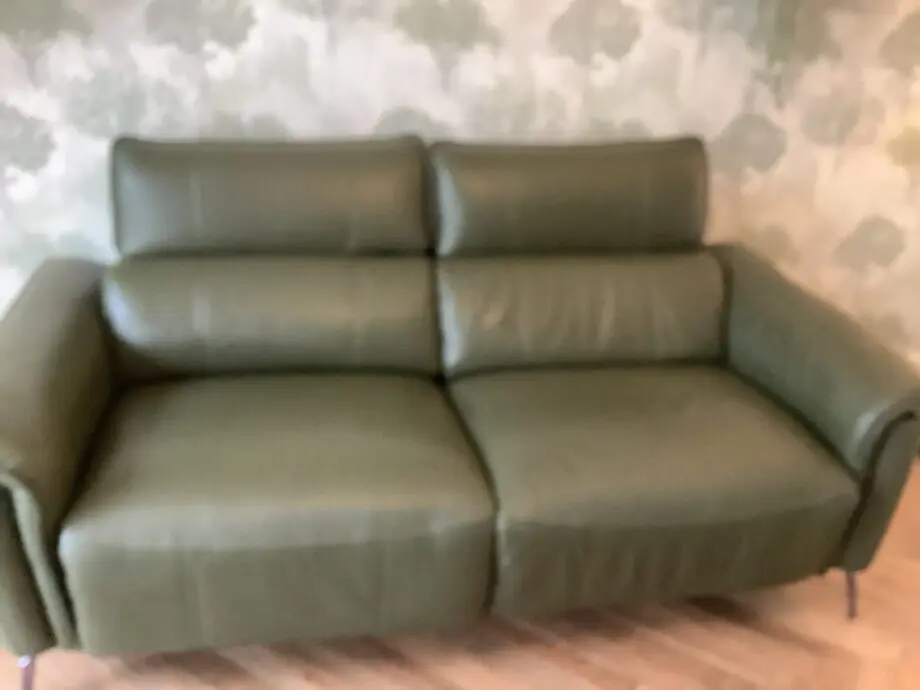 Furniture Village - Jude 3 seater power sofa with power headrests - Green