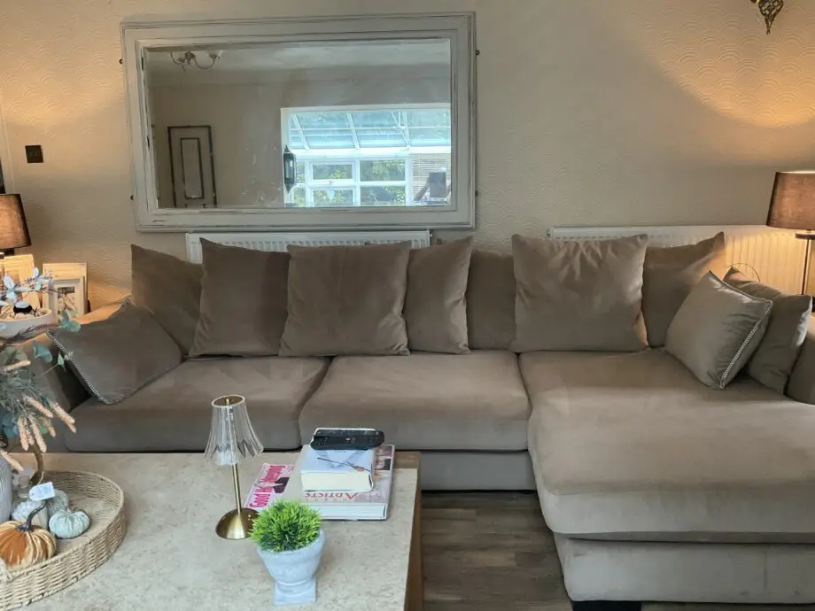 Right hand chaise end sofa