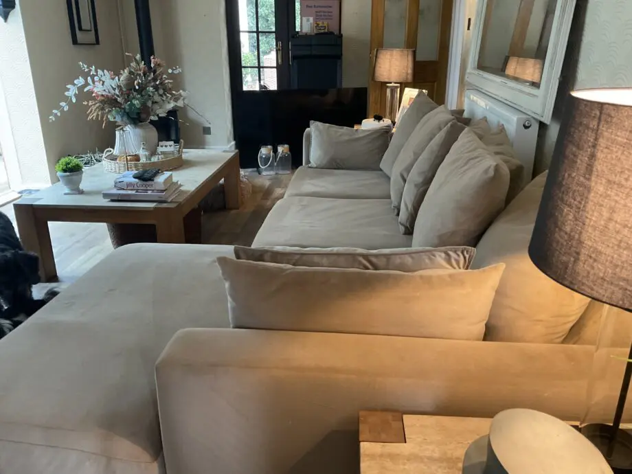 Right hand chaise end sofa