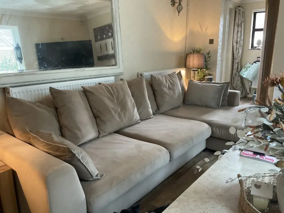 Right hand chaise end sofa