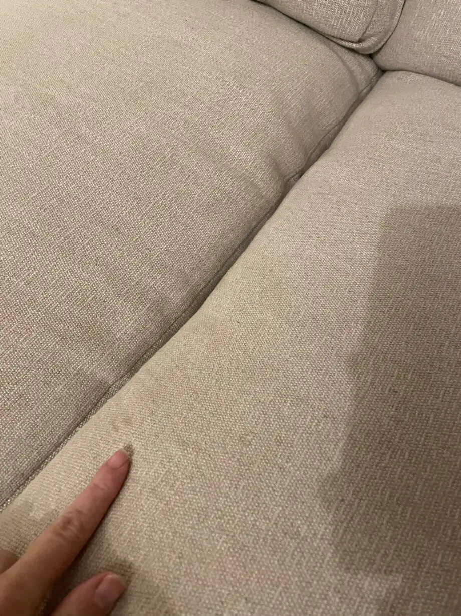 LOAF Even Sided Slowcoach Corner Sofa in Shell Clever Laundered Linen