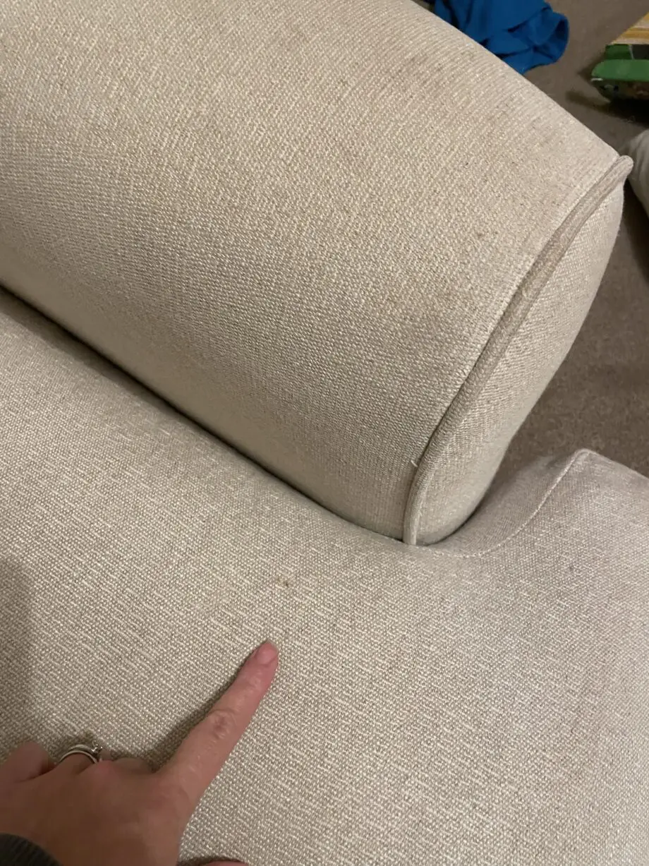 LOAF Even Sided Slowcoach Corner Sofa in Shell Clever Laundered Linen
