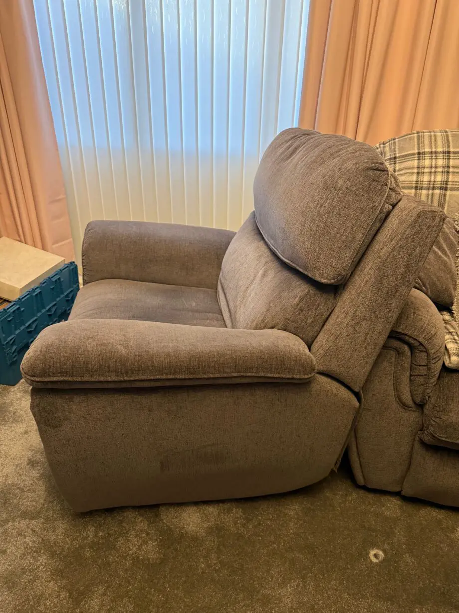 Two Ashton Love Chairs and Power Recliner Set