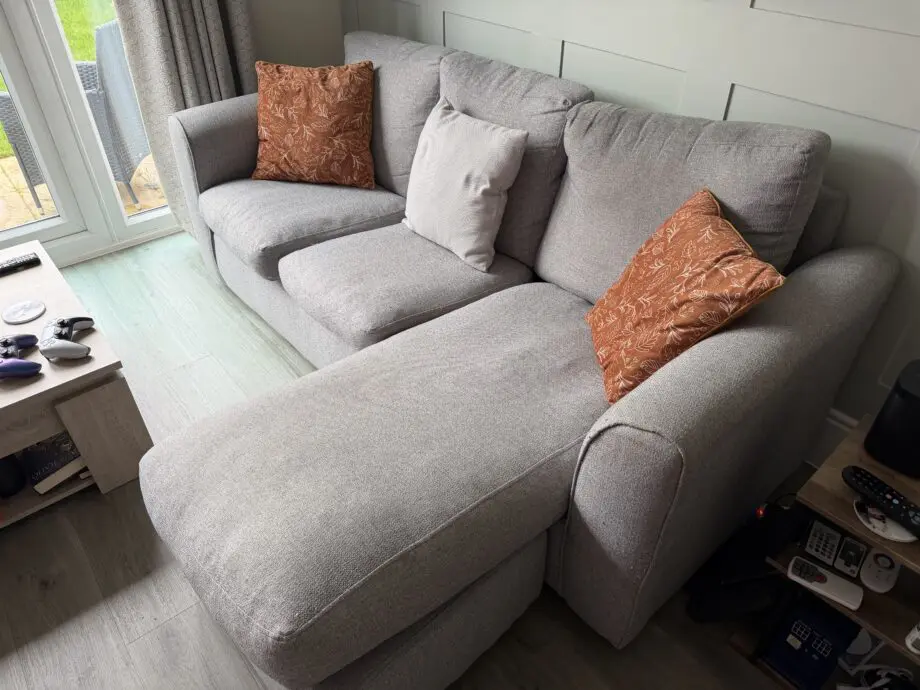 Celis Reversible Corner Sofa Chaise Ashley Silver
