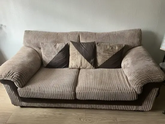 DFS Zana 2 Seater Sofa with matching Recliner Chair