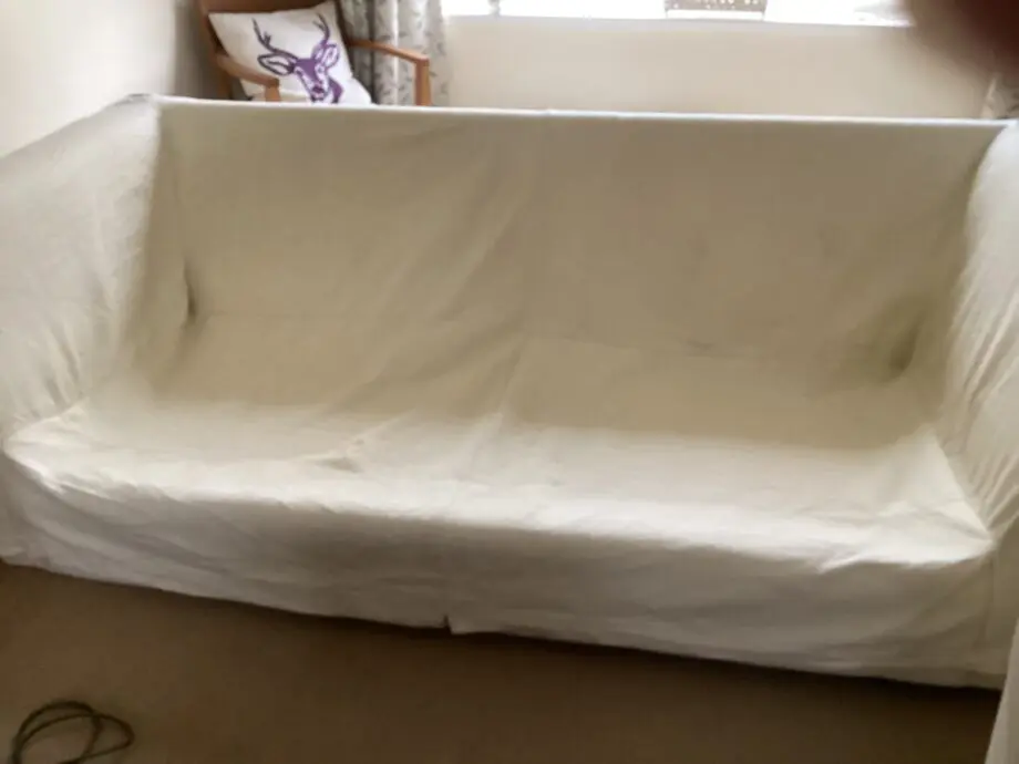 Cream 3 seater sofa
