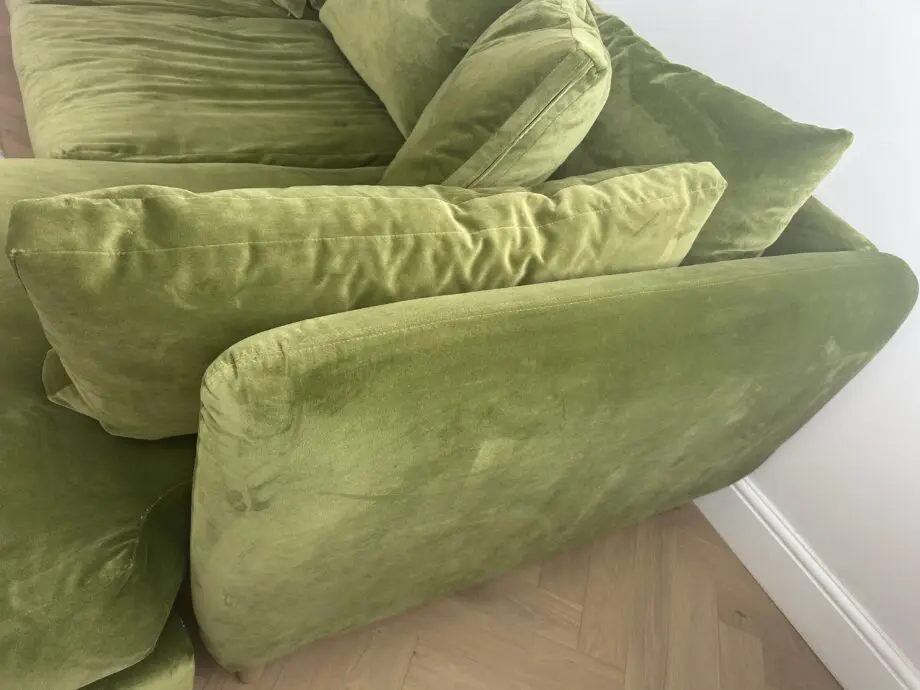 Loaf Large right hand Squishmeister Chaise Sofa in Grass Clippings
