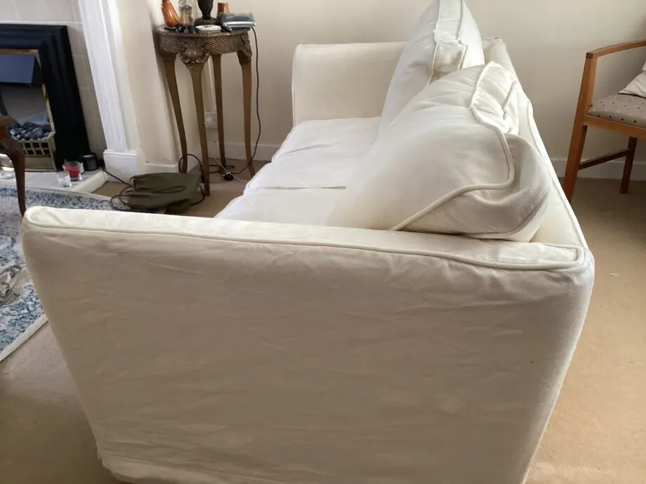 Cream 3 seater sofa