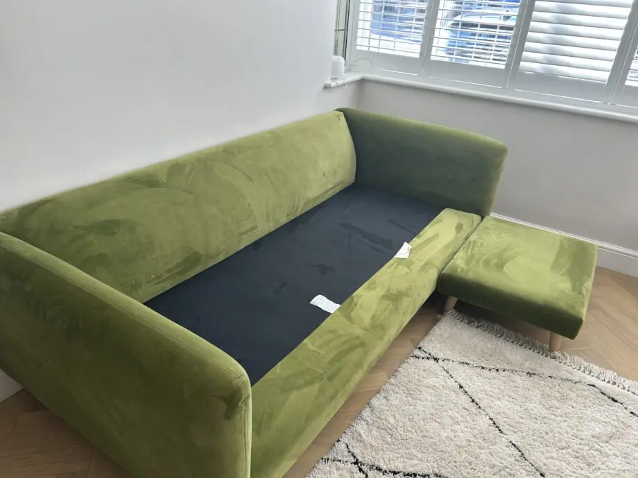 Loaf Large right hand Squishmeister Chaise Sofa in Grass Clippings