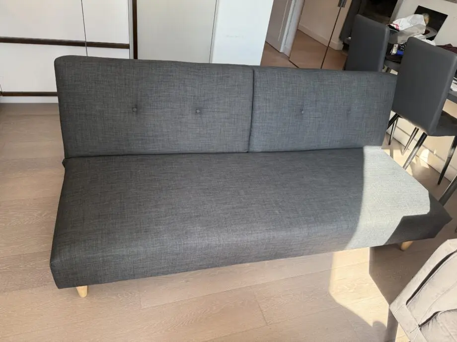 Grey 2-Seater Sofa Bed