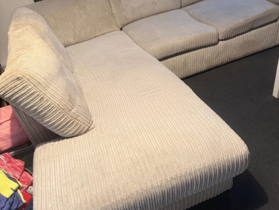 Cream sofa