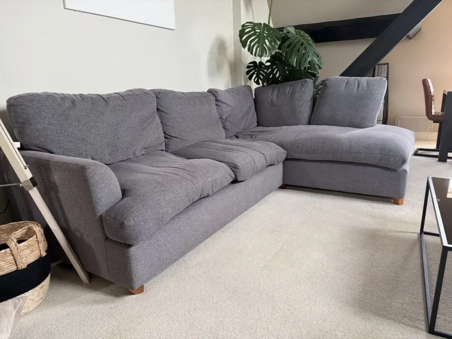 Grey corner sofa