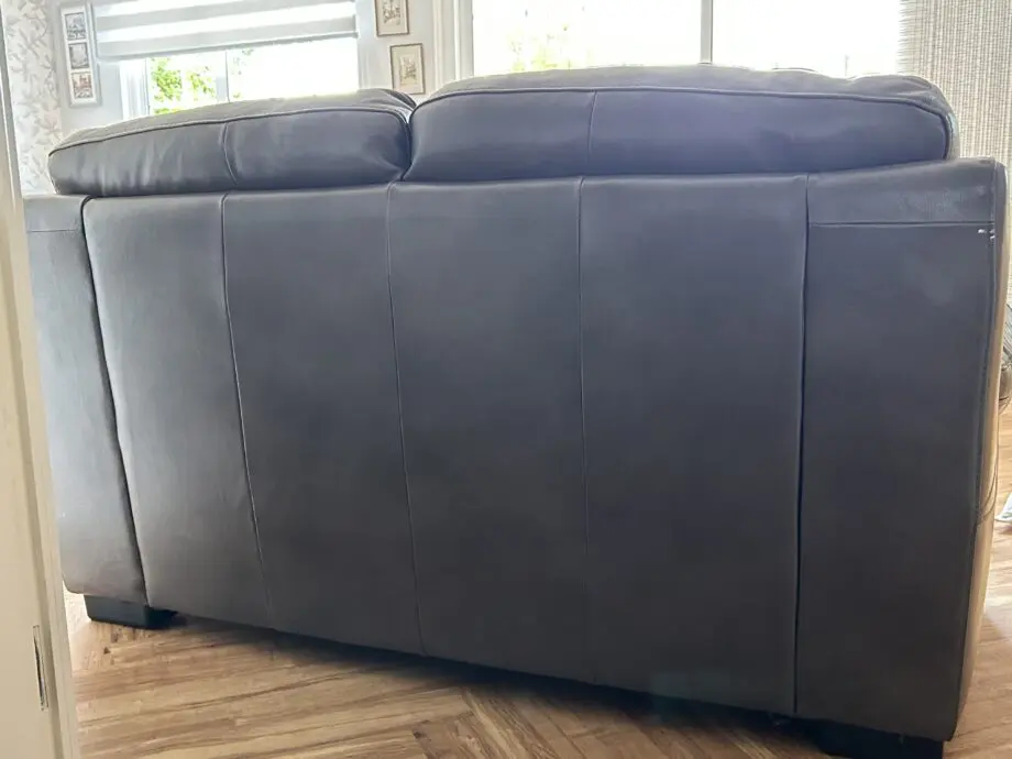 Fishpools Grey Leather Sofas