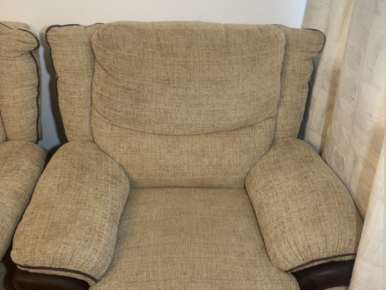 Scs Beige one seater sofa