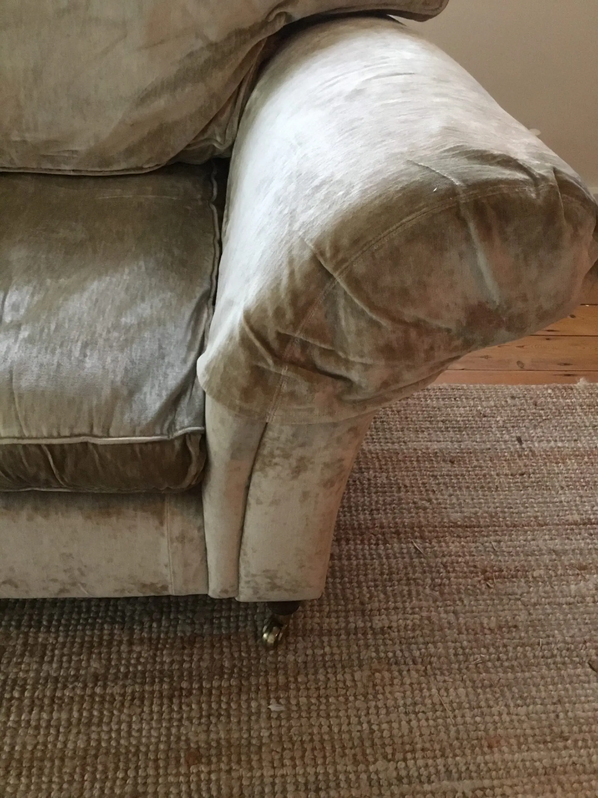 Laura Ashley Gold Mortimer 2 seater sofa
