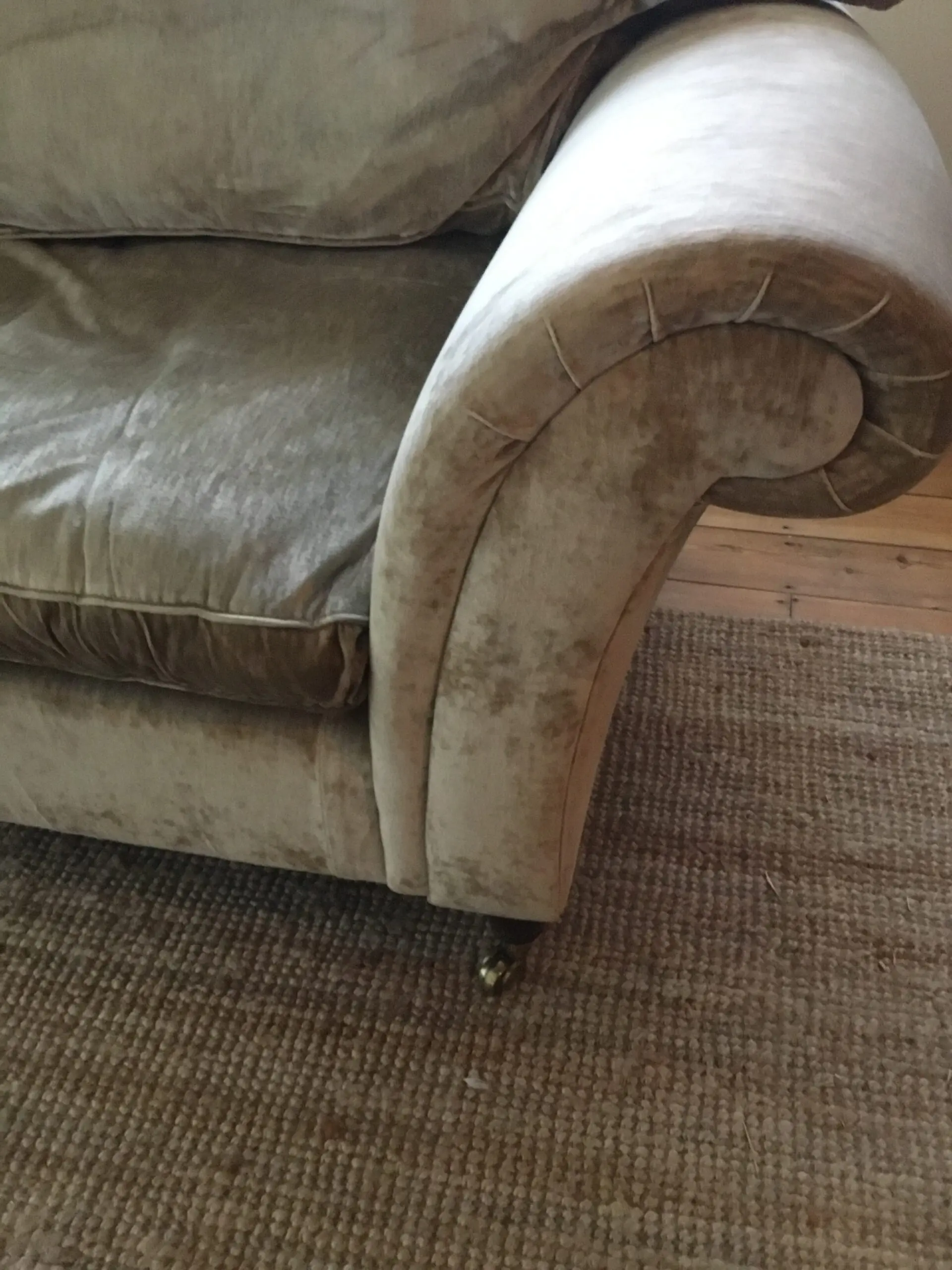 Laura Ashley Gold Mortimer 2 seater sofa