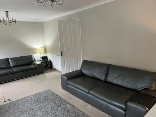 DFS Palladium 3 Seater Leather Steel colour 220/63