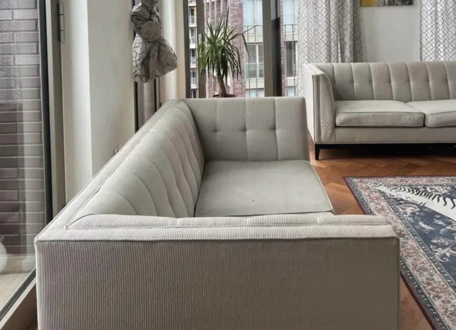 2 x Custom made Grey sofa