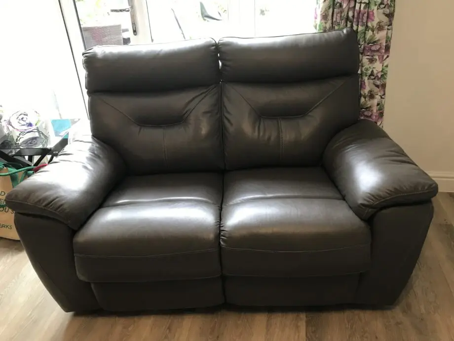 2 Leather Sofas ‘Camo’ from Collingwoods