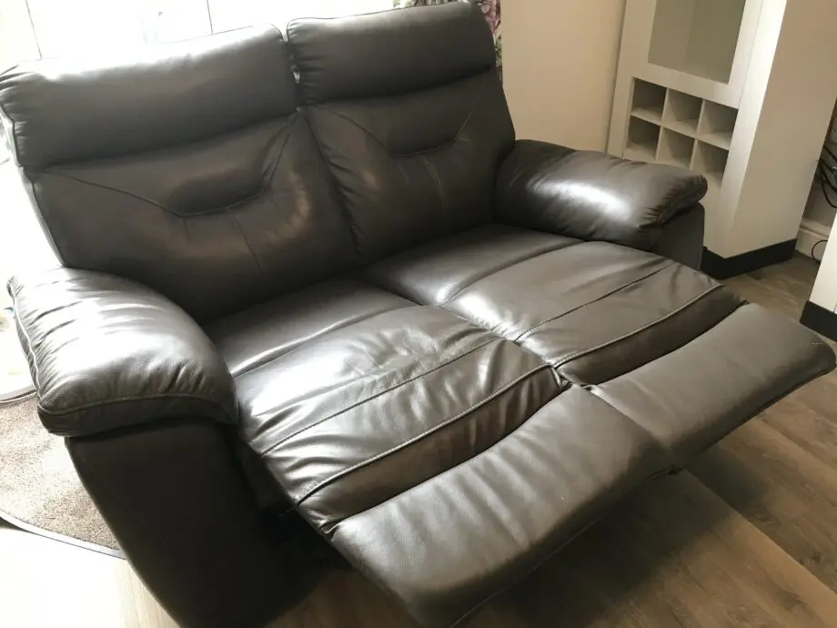 2 Leather Sofas ‘Camo’ from Collingwoods