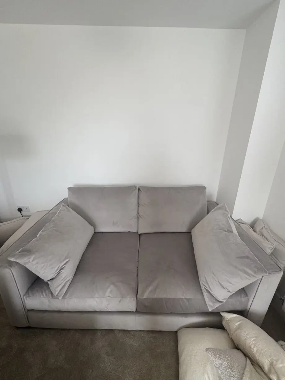 DFS grey kaizer sofas