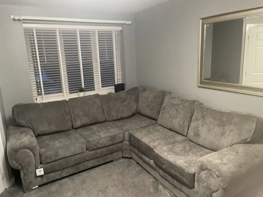 Grey corner sofa