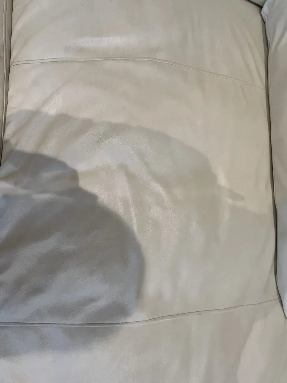 white leather corner sofa
