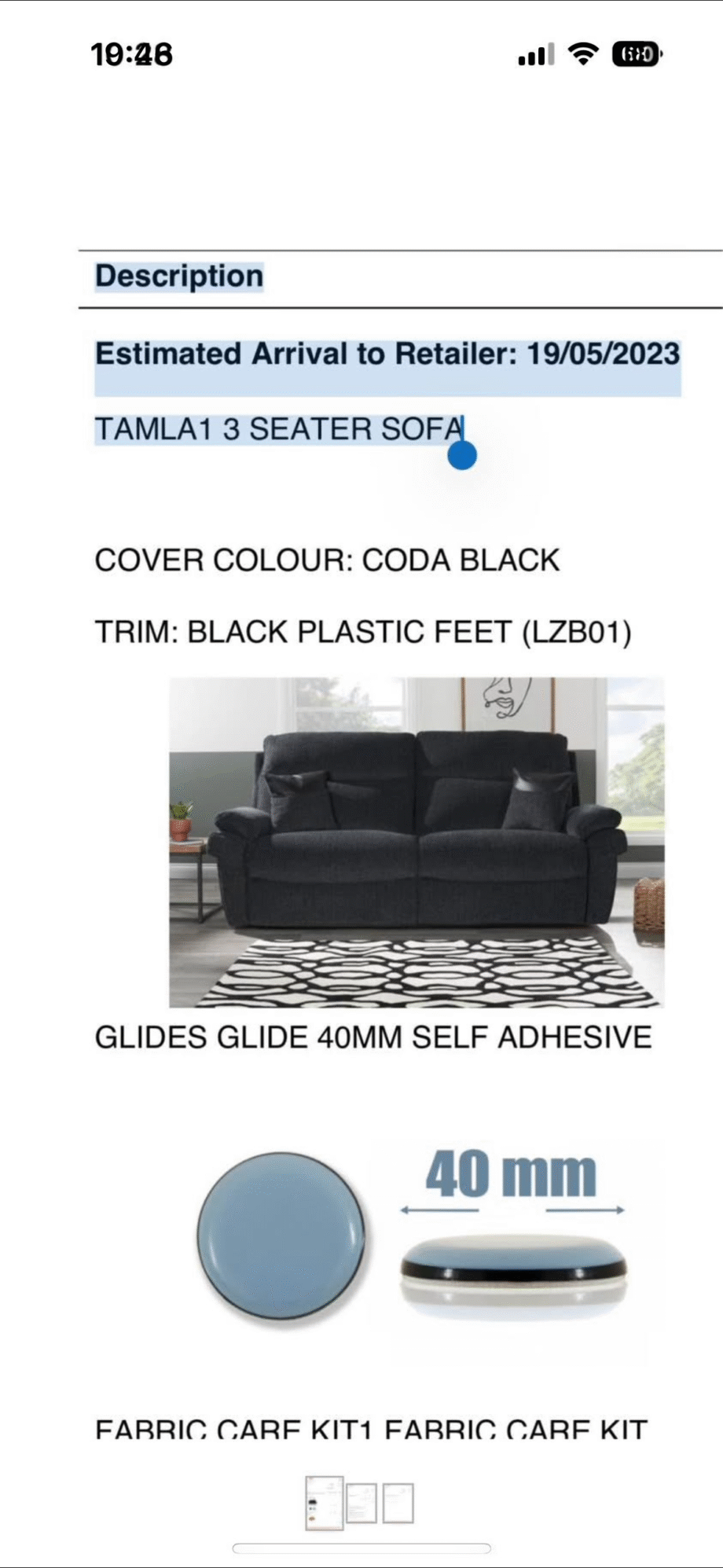 Tamala 3 Seater Sofa