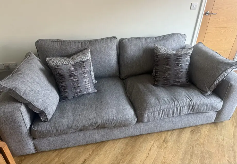 Sofology Autograph Grey & Silver 3 piece sofa set
