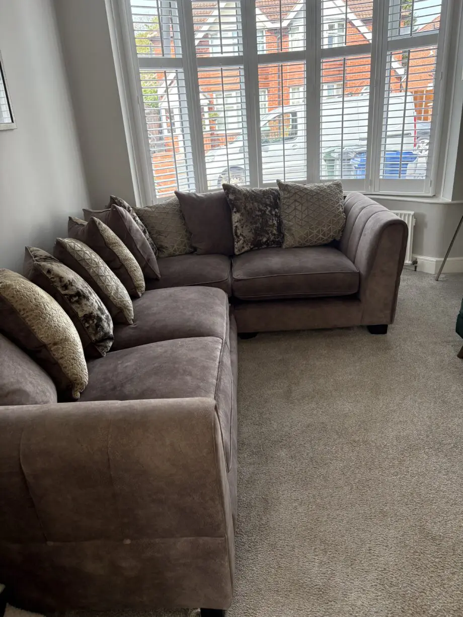 Fabric corner sofa