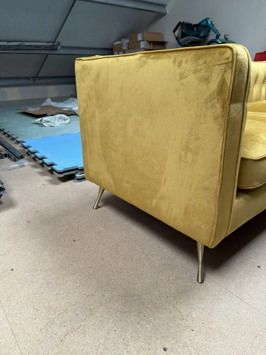 DFS 3 Seater Lustro sofa in Mustard