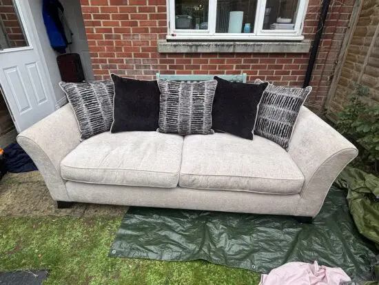 Ashley Manor cream 4 seater sofa