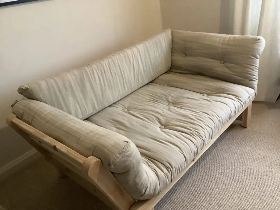 Futon company Twingle natural, Solid pine wood sofa bed
